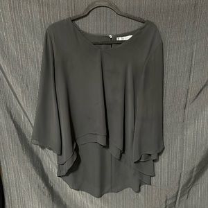 Jennifer Lopez Black sheer top / Size M‎ / V-1